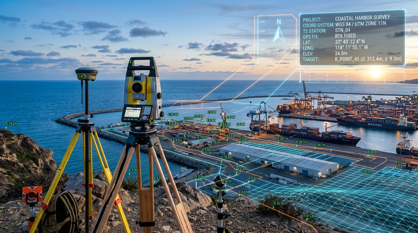 Land Positioning Total Station